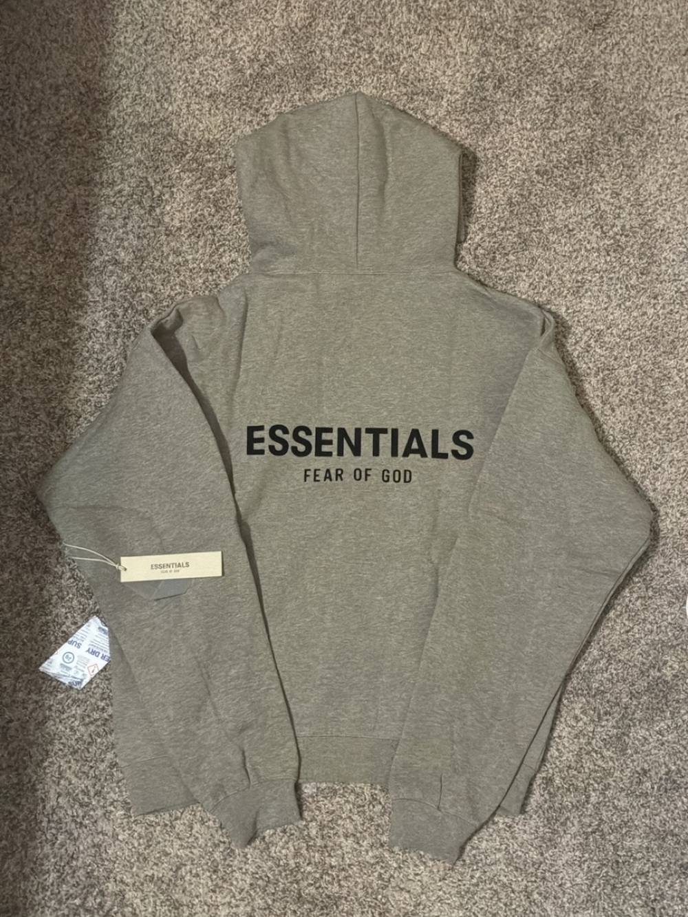 Dark Oatmeal Essential Hoodie Size M